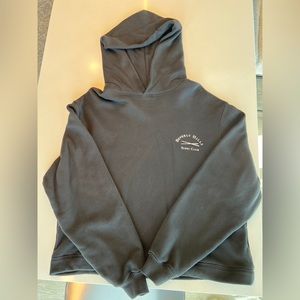 Stampd Beverly Hills Sushi Club Cropped Black Hoodie Used Worn Once No Tags